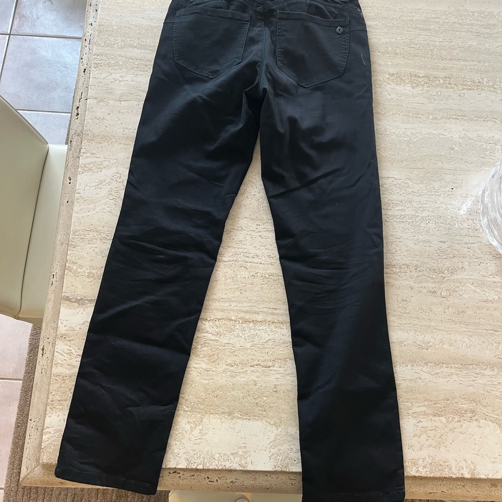 black jeans  tight boot but